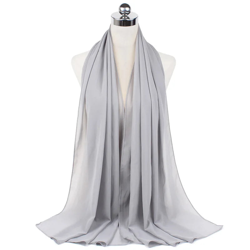 Majestic Chiffon Hijab – Premium Veil Scarf for Women