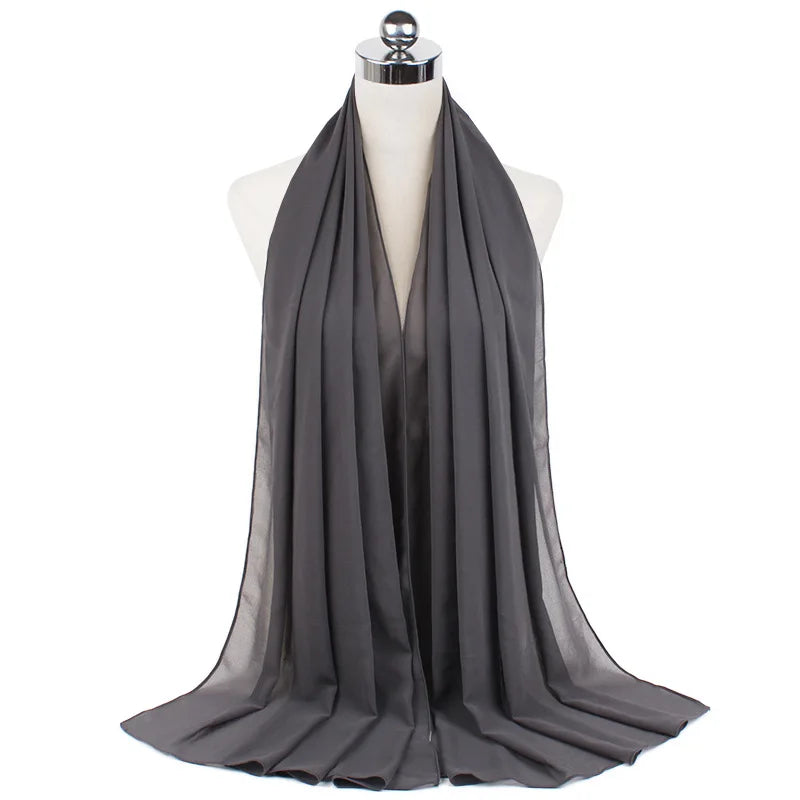 Majestic Chiffon Hijab – Premium Veil Scarf for Women