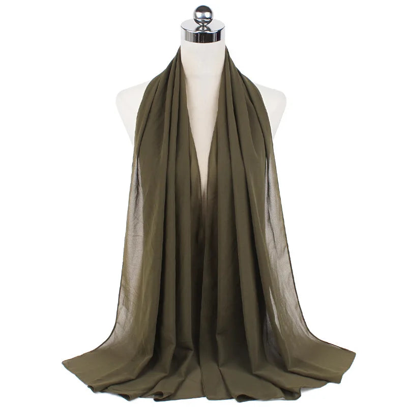 Majestic Chiffon Hijab – Premium Veil Scarf for Women