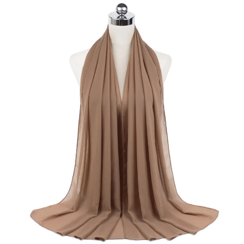Majestic Chiffon Hijab – Premium Veil Scarf for Women