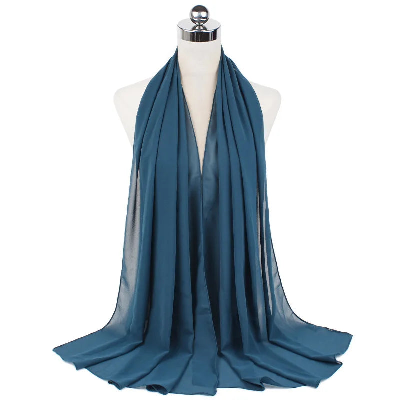 Majestic Chiffon Hijab – Premium Veil Scarf for Women