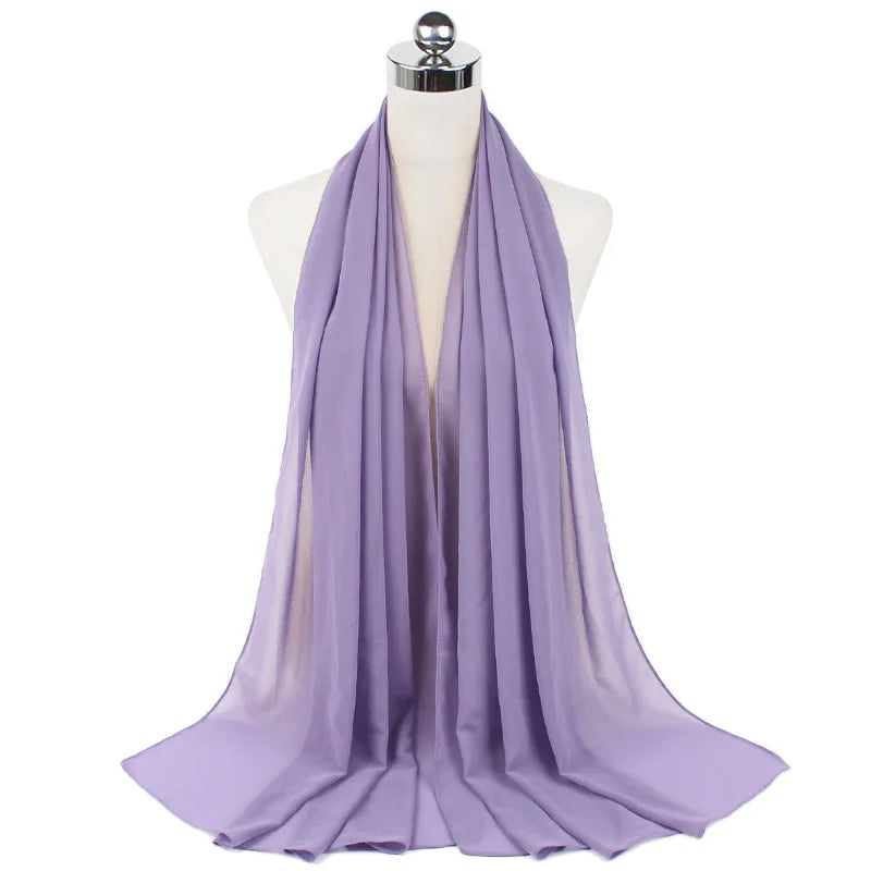 Majestic Chiffon Hijab – Premium Veil Scarf for Women