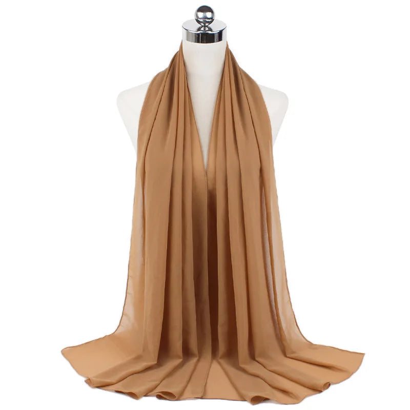 Majestic Chiffon Hijab – Premium Veil Scarf for Women