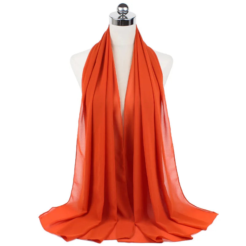 Majestic Chiffon Hijab – Premium Veil Scarf for Women