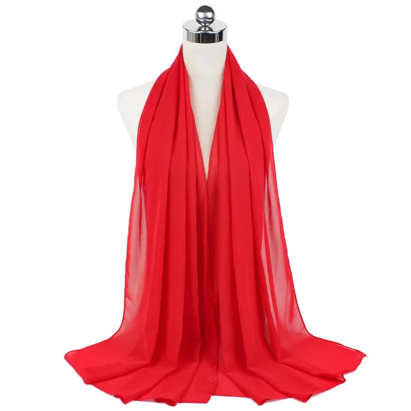 Majestic Chiffon Hijab – Premium Veil Scarf for Women