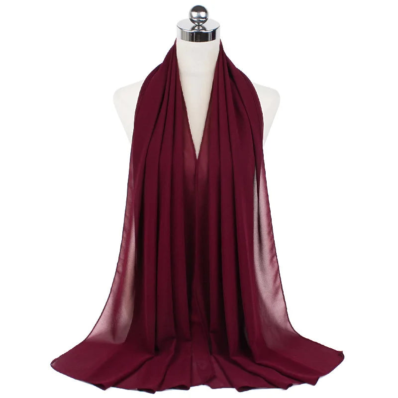 Majestic Chiffon Hijab – Premium Veil Scarf for Women