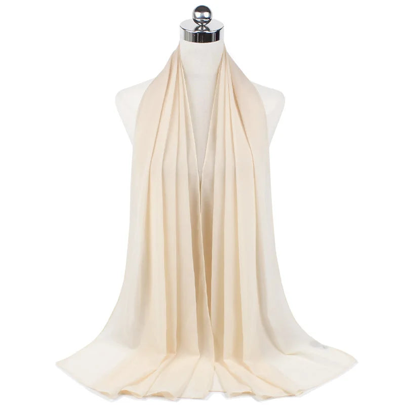 Majestic Chiffon Hijab – Premium Veil Scarf for Women