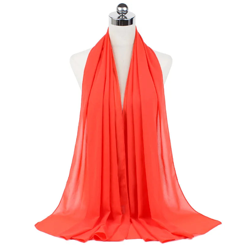 Majestic Chiffon Hijab – Premium Veil Scarf for Women