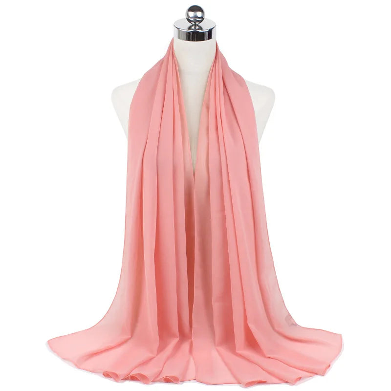 Majestic Chiffon Hijab – Premium Veil Scarf for Women