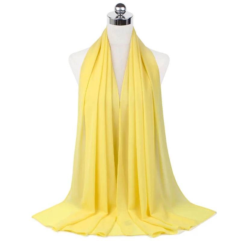 Majestic Chiffon Hijab – Premium Veil Scarf for Women