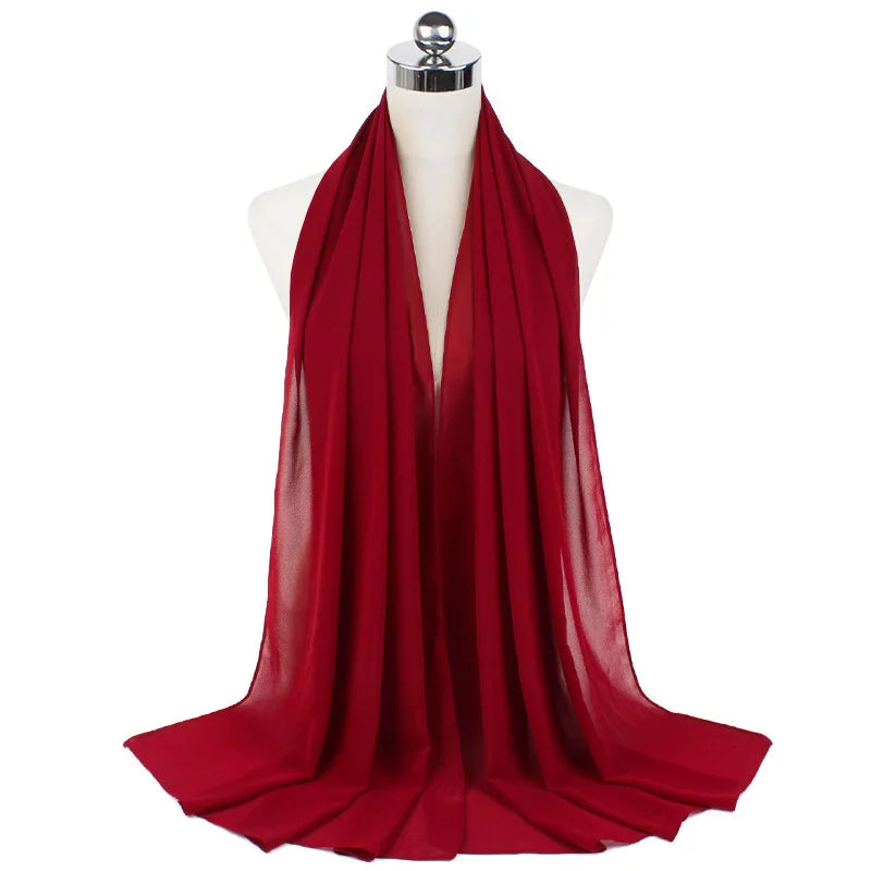 Majestic Chiffon Hijab – Premium Veil Scarf for Women