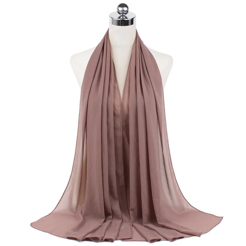Majestic Chiffon Hijab – Premium Veil Scarf for Women