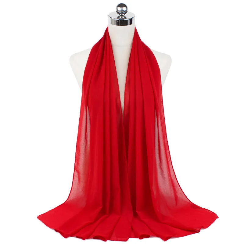Majestic Chiffon Hijab – Premium Veil Scarf for Women