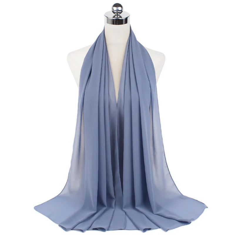 Majestic Chiffon Hijab – Premium Veil Scarf for Women