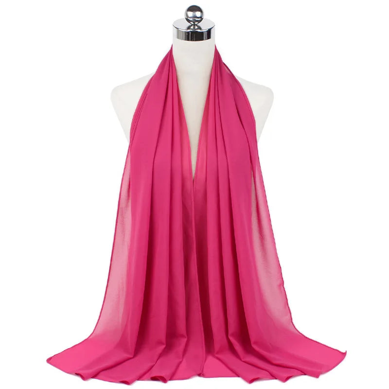 Majestic Chiffon Hijab – Premium Veil Scarf for Women