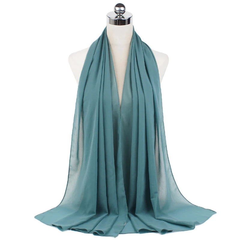 Majestic Chiffon Hijab – Premium Veil Scarf for Women