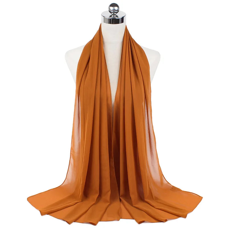Majestic Chiffon Hijab – Premium Veil Scarf for Women