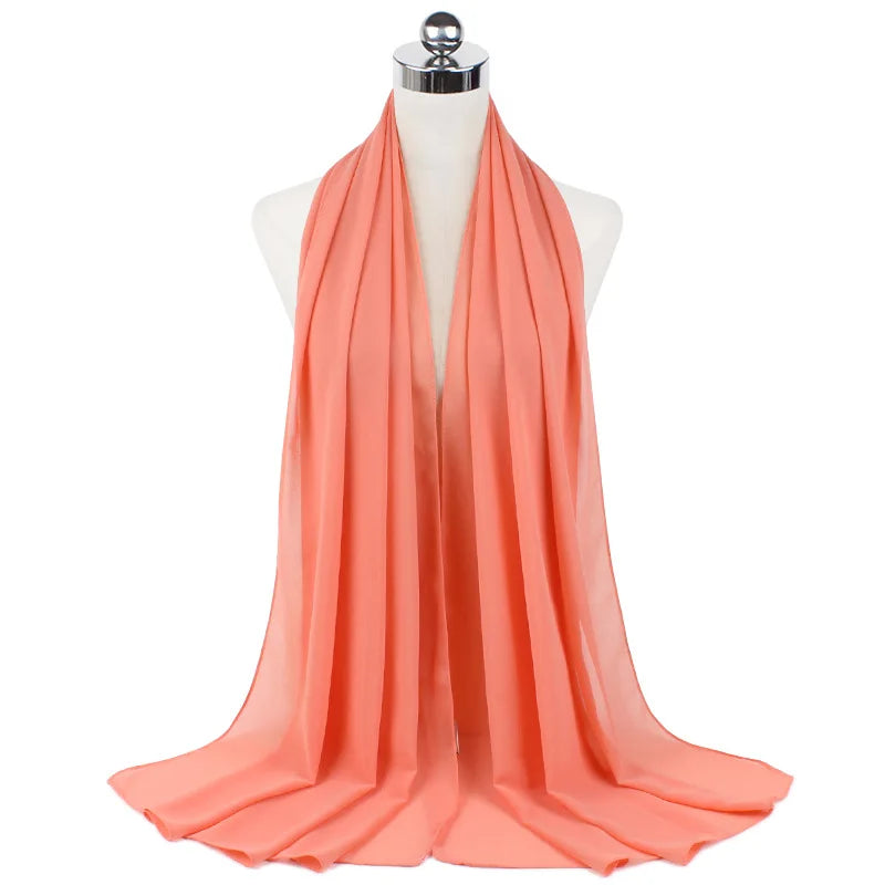 Majestic Chiffon Hijab – Premium Veil Scarf for Women