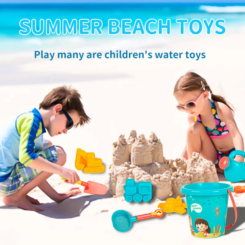 Kids Beach Toy Set – Bucket, Shovels & Watering Bottle for Outdoor Summer Fun
