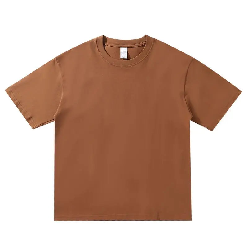 Summer Men's Heavy T Shirt Casual 100% Cotton