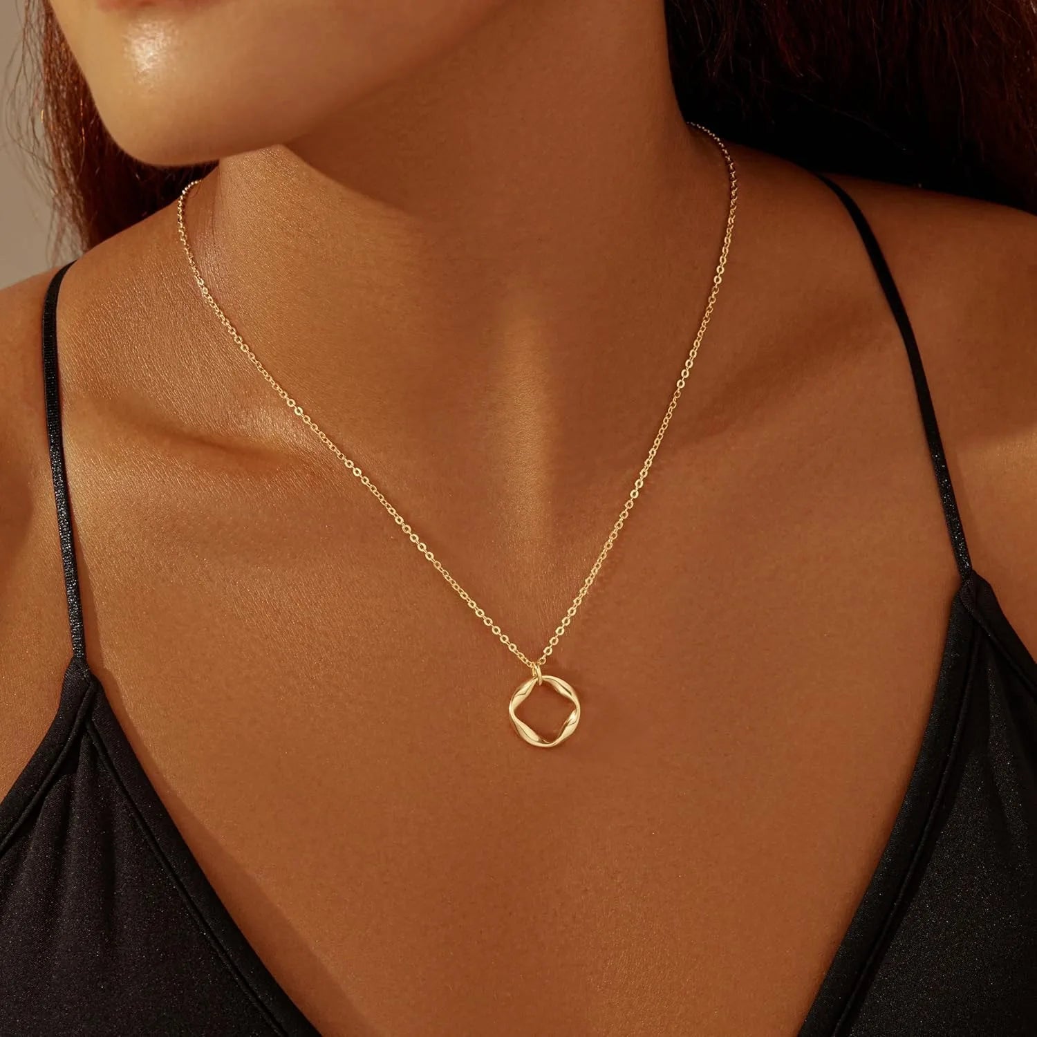 Aurora Luxe™ – 14K Gold Layered Necklace Set