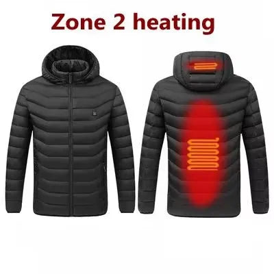 Men’s Heated USB Thermal Jacket – Electric Winter Coat for Outdoor Comfort