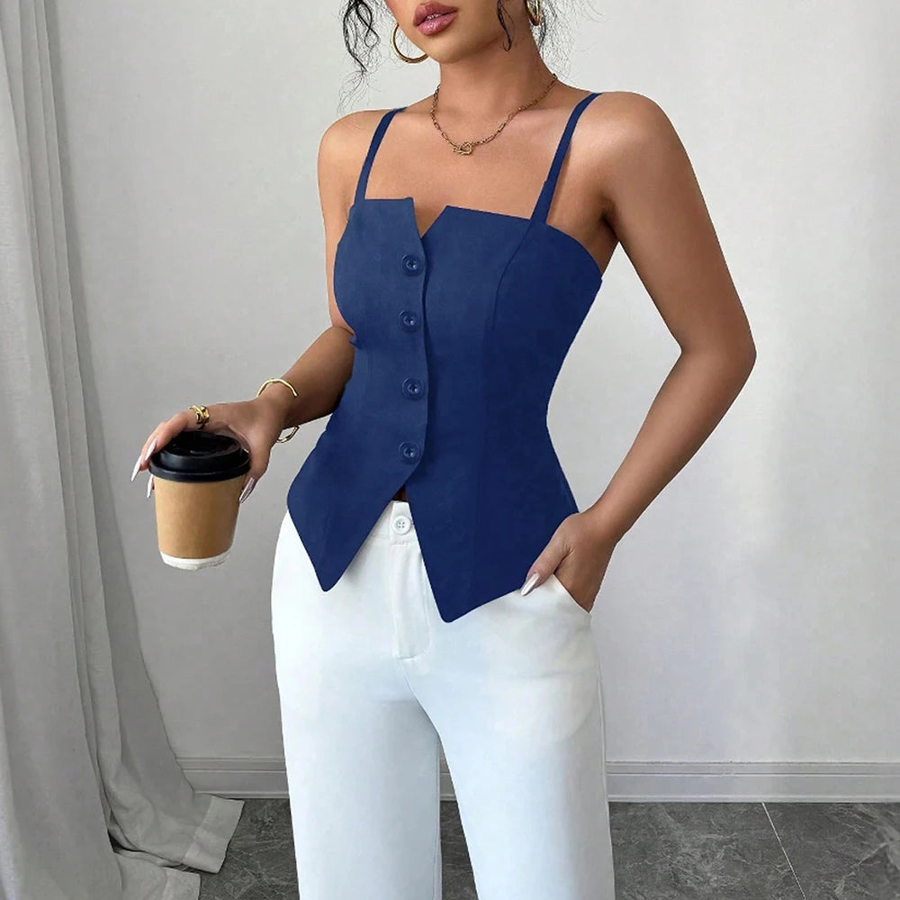 Luma Women’s Slim Tank – Square Neck Top