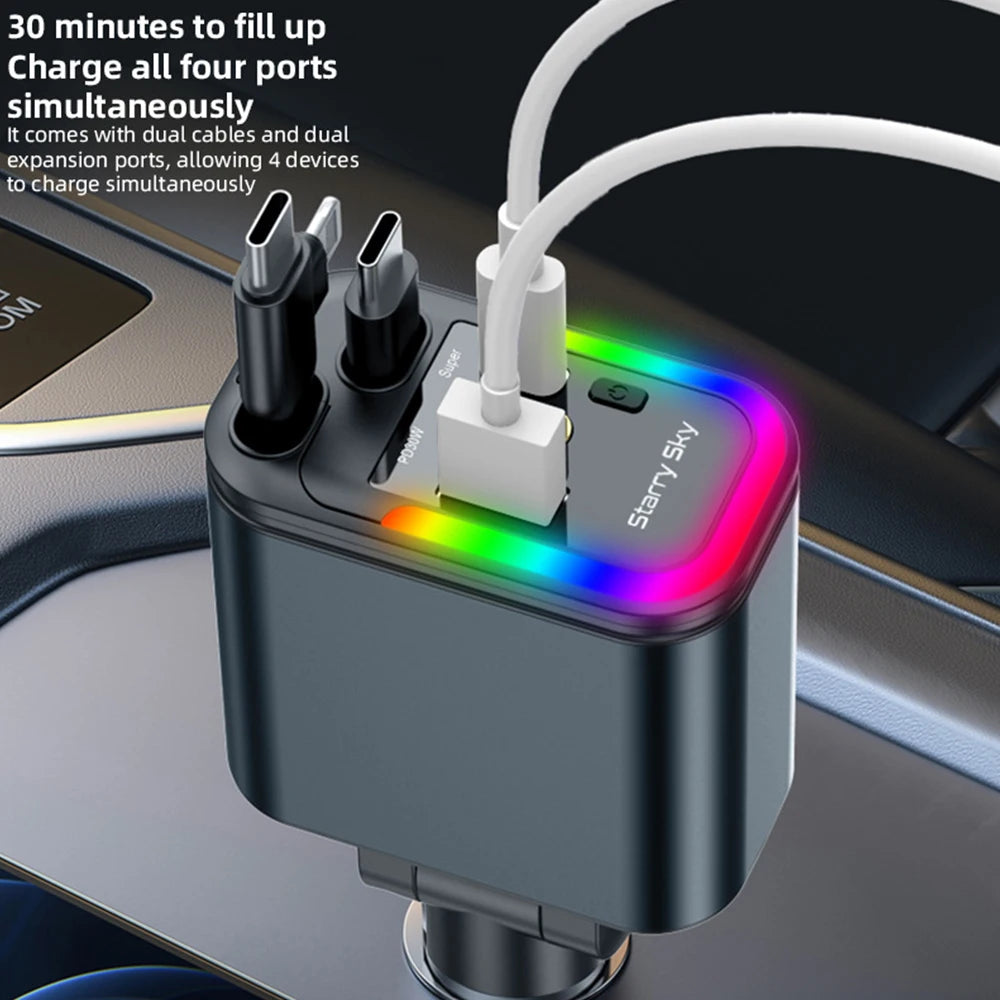 AutoCharge Pro 180W – 5-in-1 Fast Hub