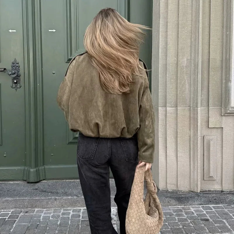 Chic Bomber Coat for Women – Fall Style