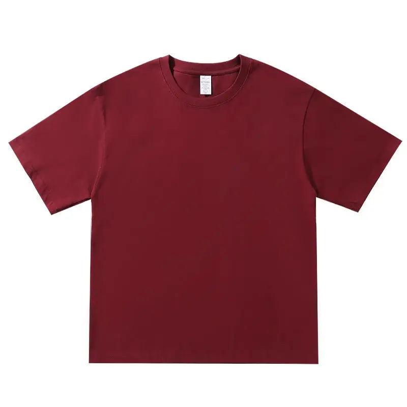 Summer Men's Heavy T Shirt Casual 100% Cotton