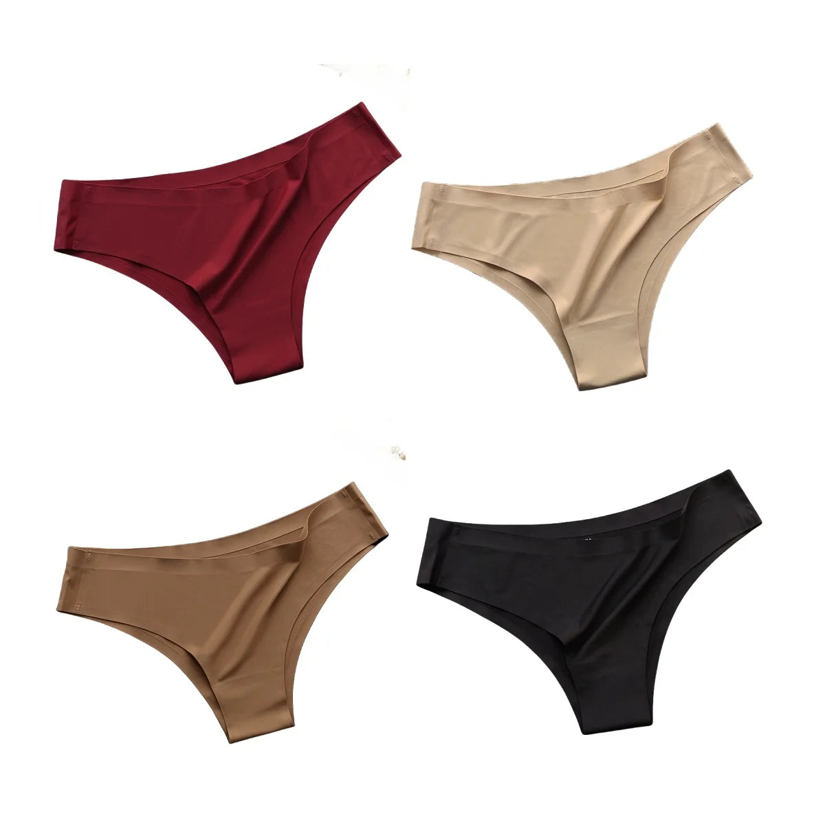 Seamless Ice Silk Ultra-Thin Panties Set