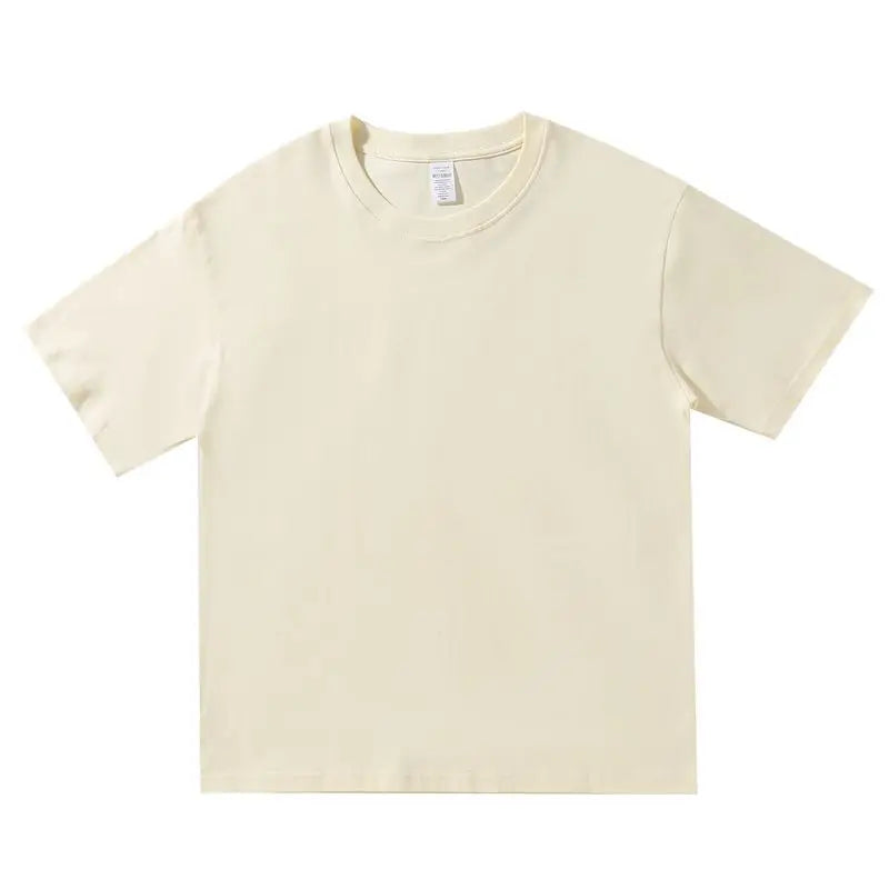 Summer Men's Heavy T Shirt Casual 100% Cotton
