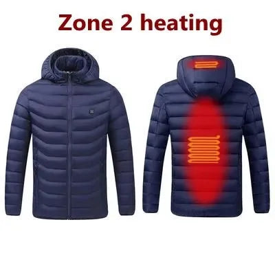Men’s Heated USB Thermal Jacket – Electric Winter Coat for Outdoor Comfort