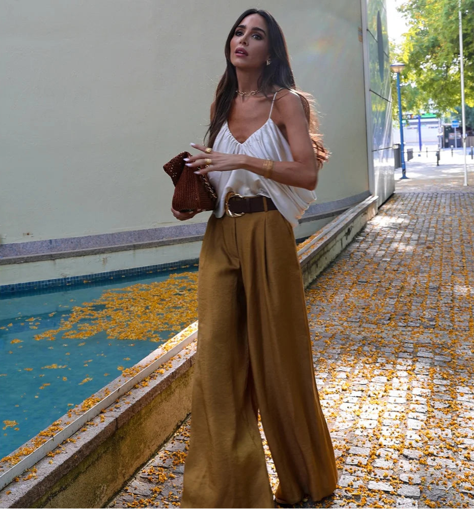 Satin Luxe – Wide Leg Pants