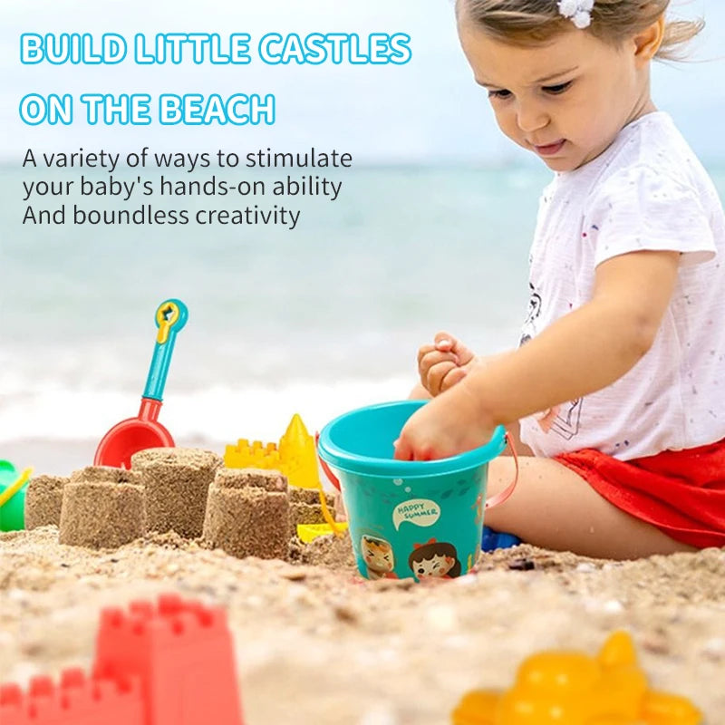Kids Beach Toy Set – Bucket, Shovels & Watering Bottle for Outdoor Summer Fun