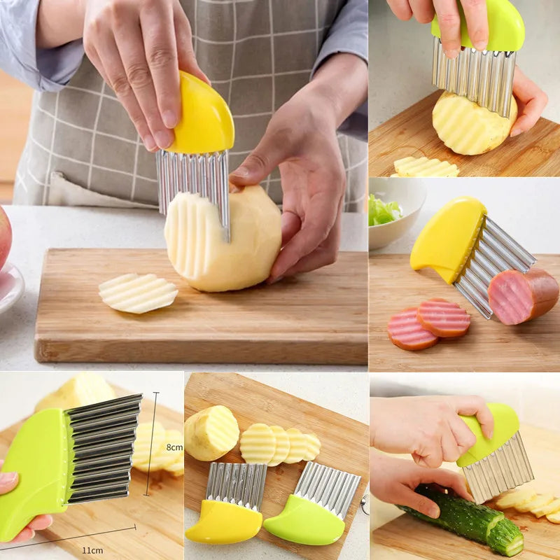 Stainless Steel Crinkle Cutte