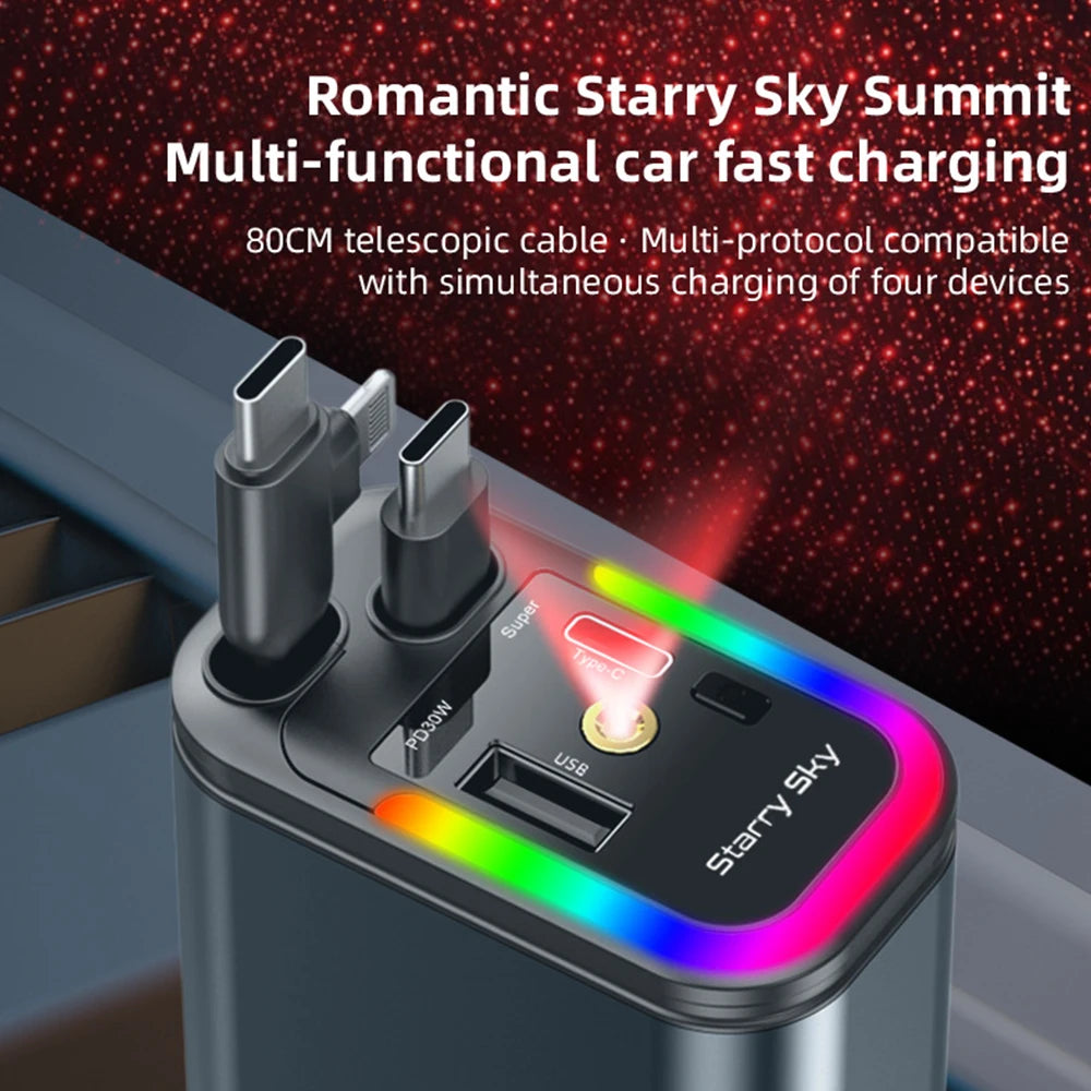 AutoCharge Pro 180W – 5-in-1 Fast Hub