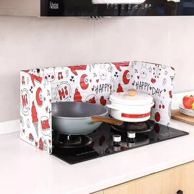 Foldable Aluminum Gas Stove Baffle