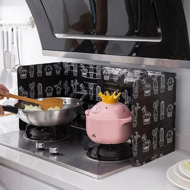 Foldable Aluminum Gas Stove Baffle