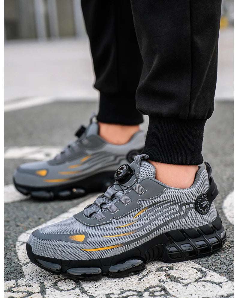 TitanStep Pro – Men’s Safety Work Shoes with Rotating Button