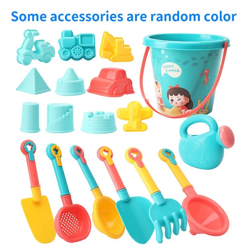Kids Beach Toy Set – Bucket, Shovels & Watering Bottle for Outdoor Summer Fun