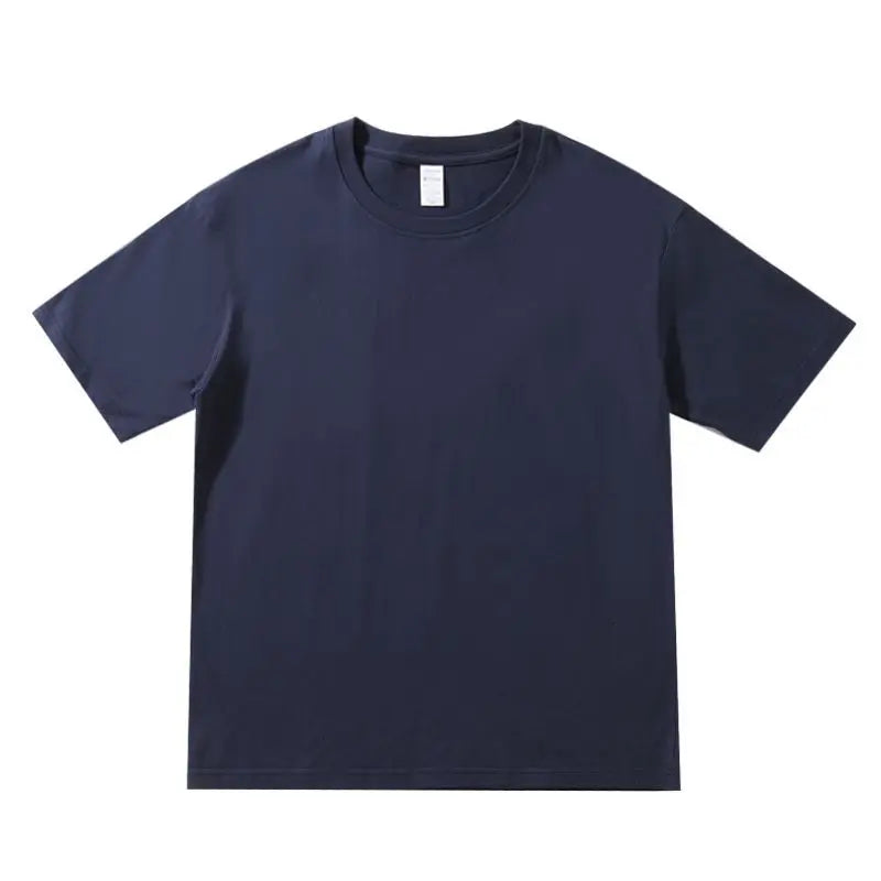 Summer Men's Heavy T Shirt Casual 100% Cotton