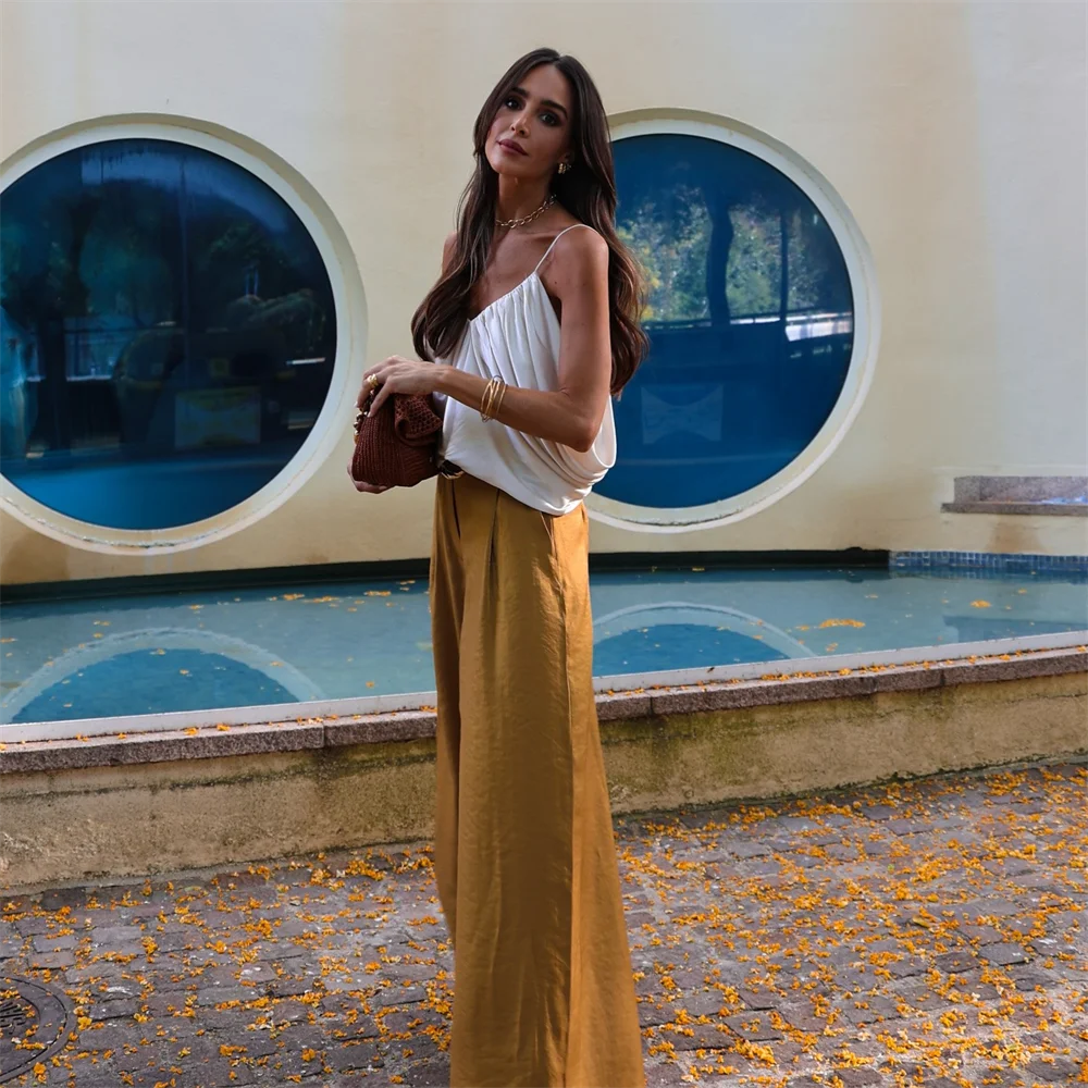 Satin Luxe – Wide Leg Pants