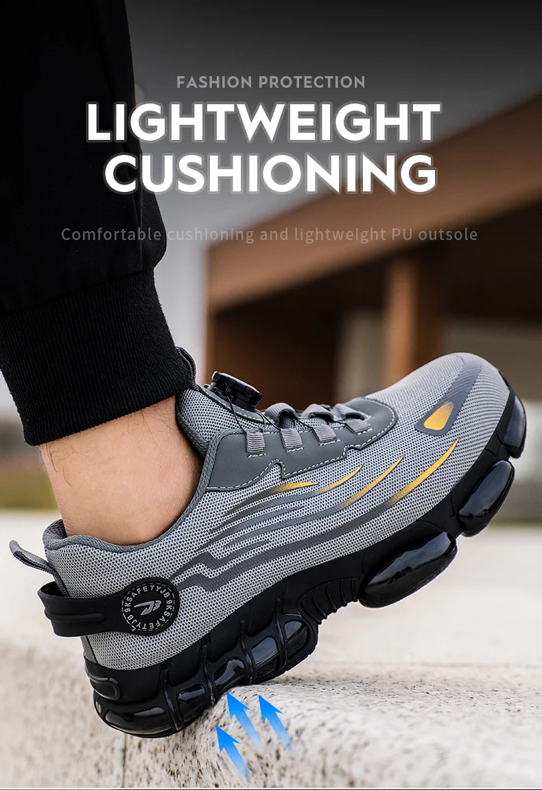 TitanStep Pro – Men’s Safety Work Shoes with Rotating Button