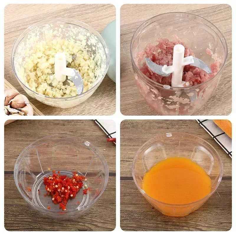 Manual Garlic Press & Food Chopper