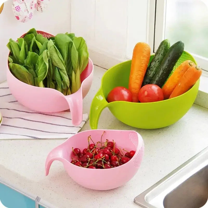 Food-Grade Rice & Bean Washing Strainer