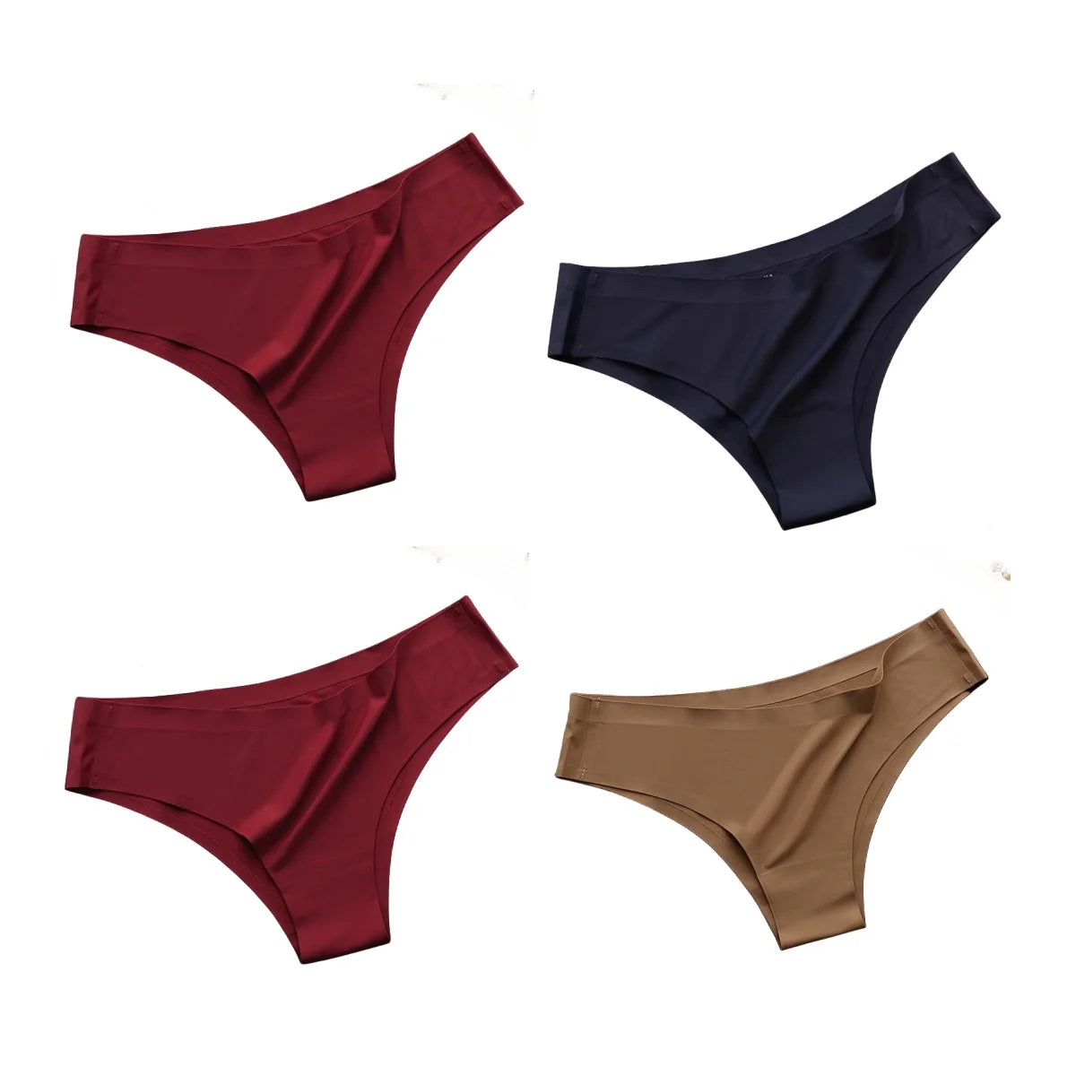 Seamless Ice Silk Ultra-Thin Panties Set