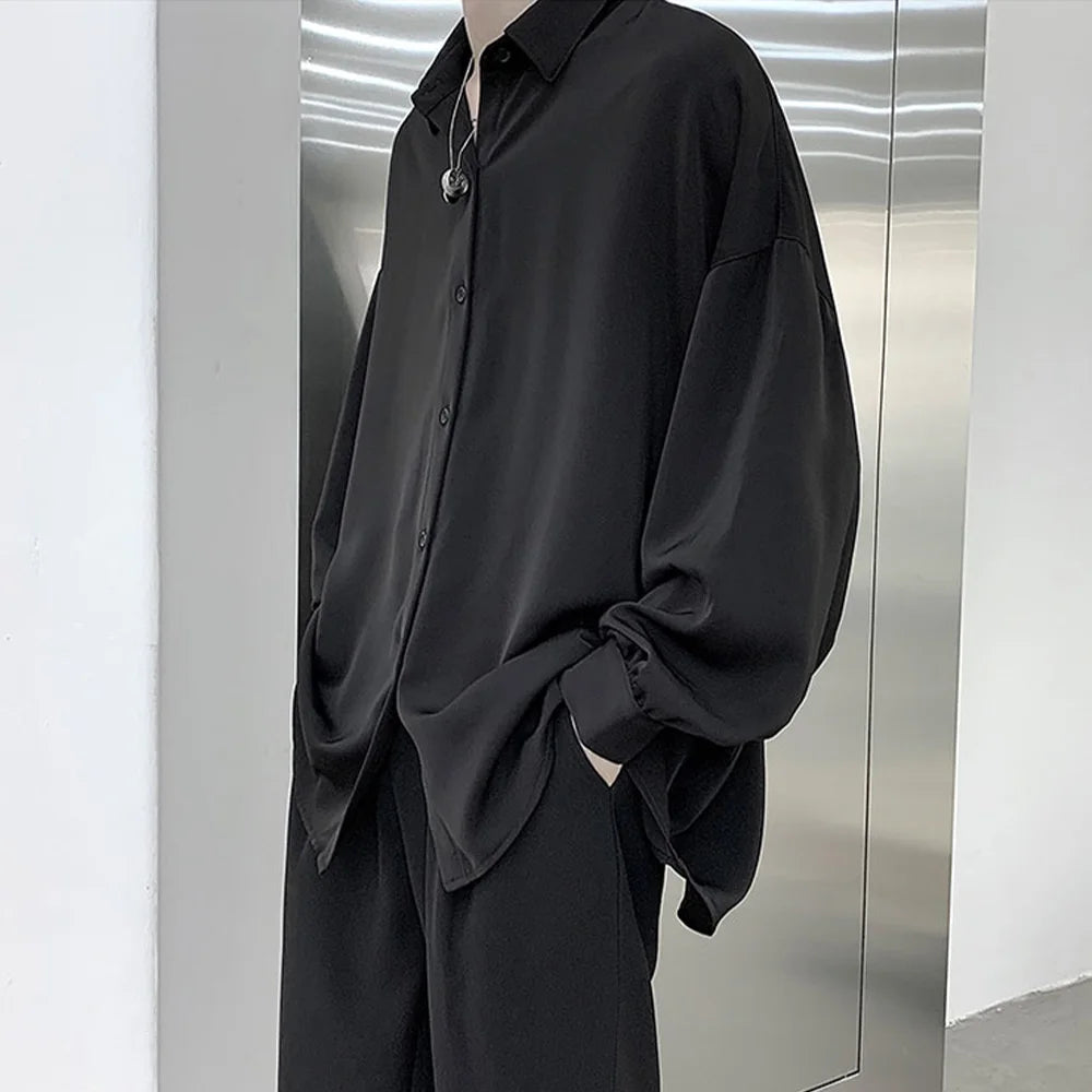 Men's Korean Style Long Sleeve Shirt