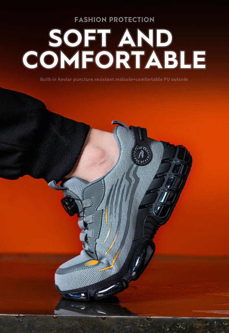 TitanStep Pro – Men’s Safety Work Shoes with Rotating Button