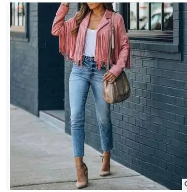 Vintage Luxe – Fringe Suede Jacket